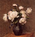Ramo de peonías flor pintor Henri Fantin Latour